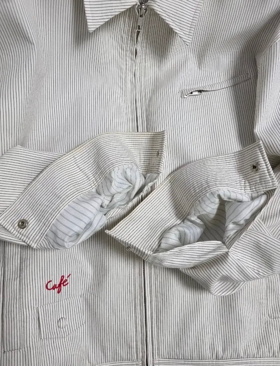 (L) Stu 스트라이프 아이보리 자켓 상품이미지3