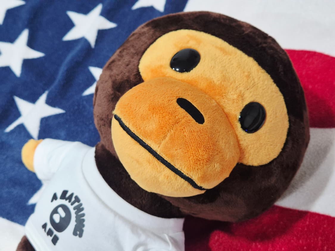 BAPE 베이프 베이비마일로 컬리지 티셔츠 인형 토이 상품이미지3