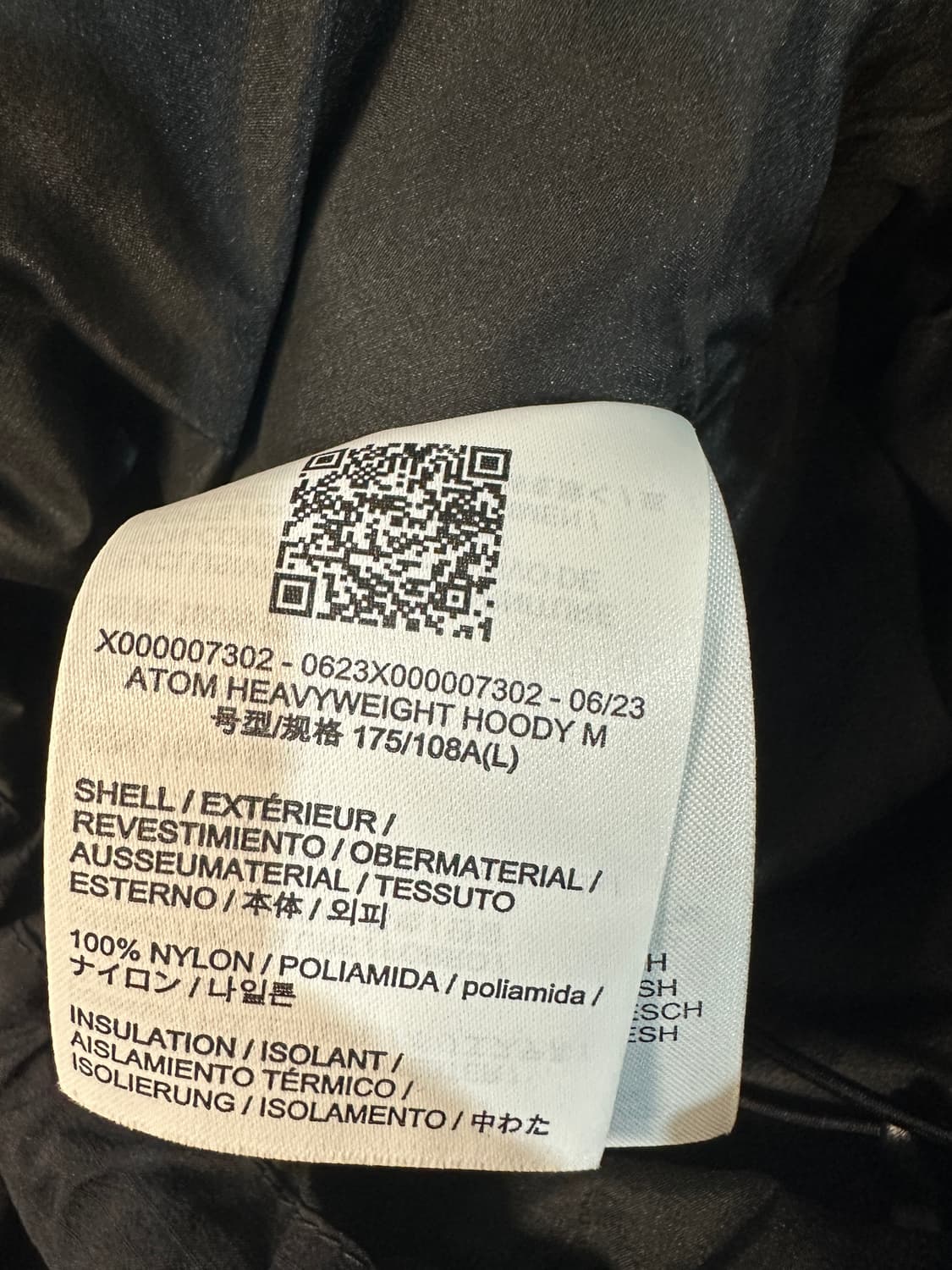 [L] 아크테릭스 아톰 헤비웨이트 블랙 상품이미지4