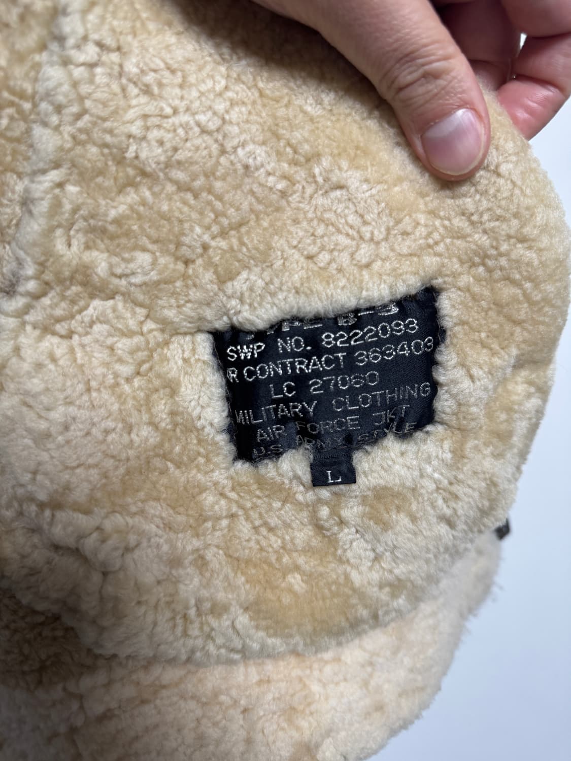 TYPE B-3 항공 무스탕 점퍼 상품이미지4