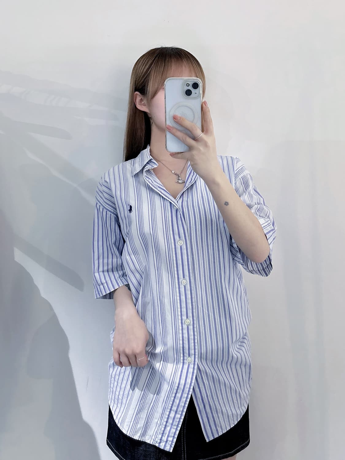 폴로랄프로렌 네이비포니 반팔 셔츠 상품이미지2