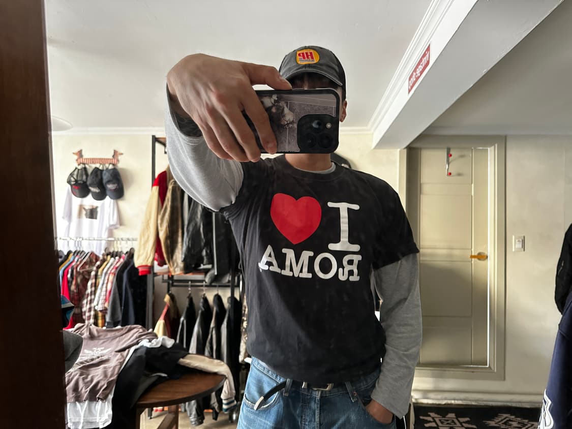 I ♥ ROMA 그래픽 티셔츠 상품이미지1