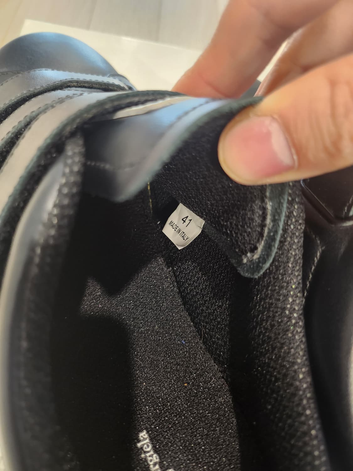 메종마르지엘라 벨크로 가죽스니커즈 41 굽5cm 상품이미지5