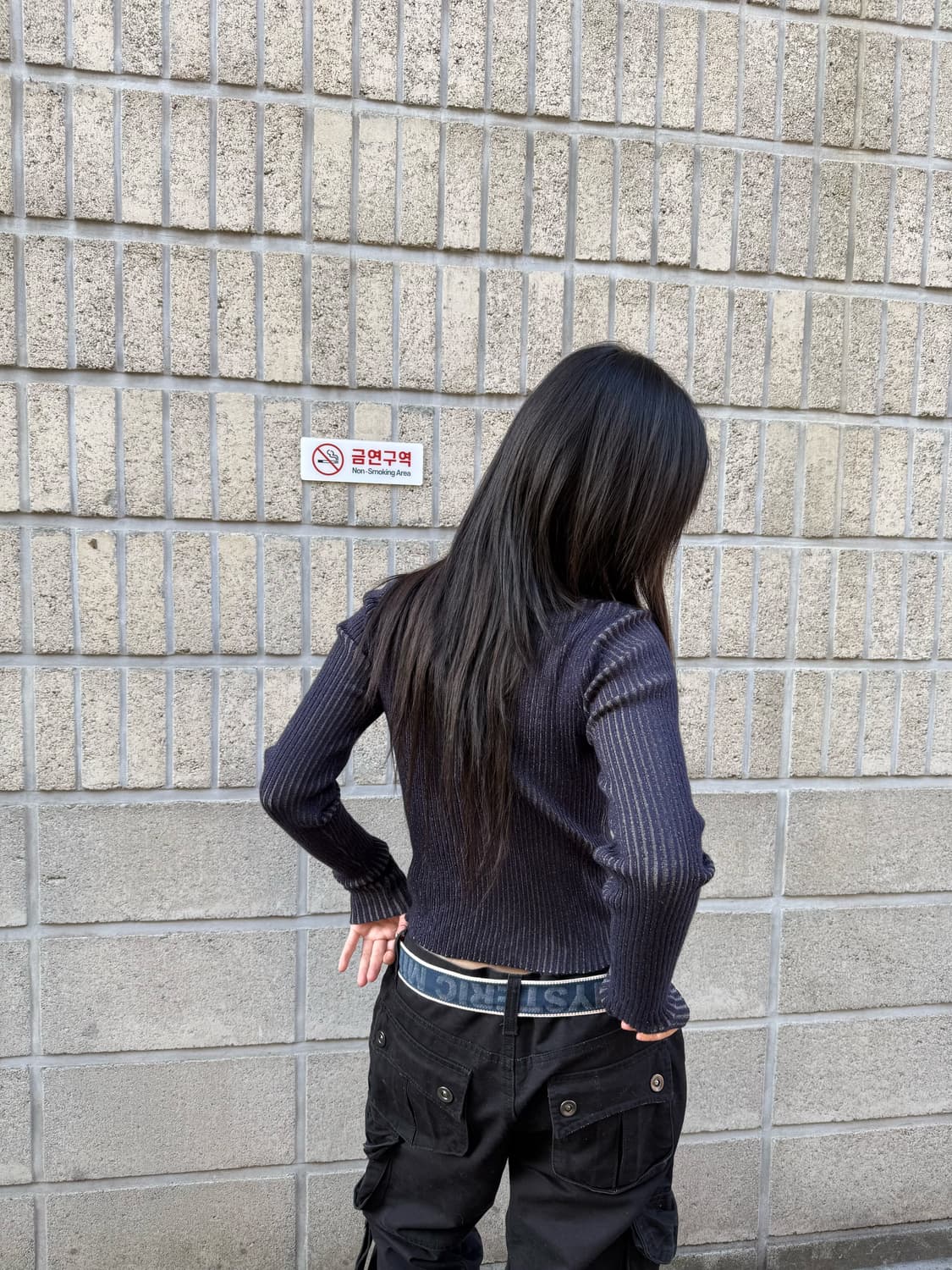 투웨이 집업 디테일 슬림 롱 슬리브 상품이미지6