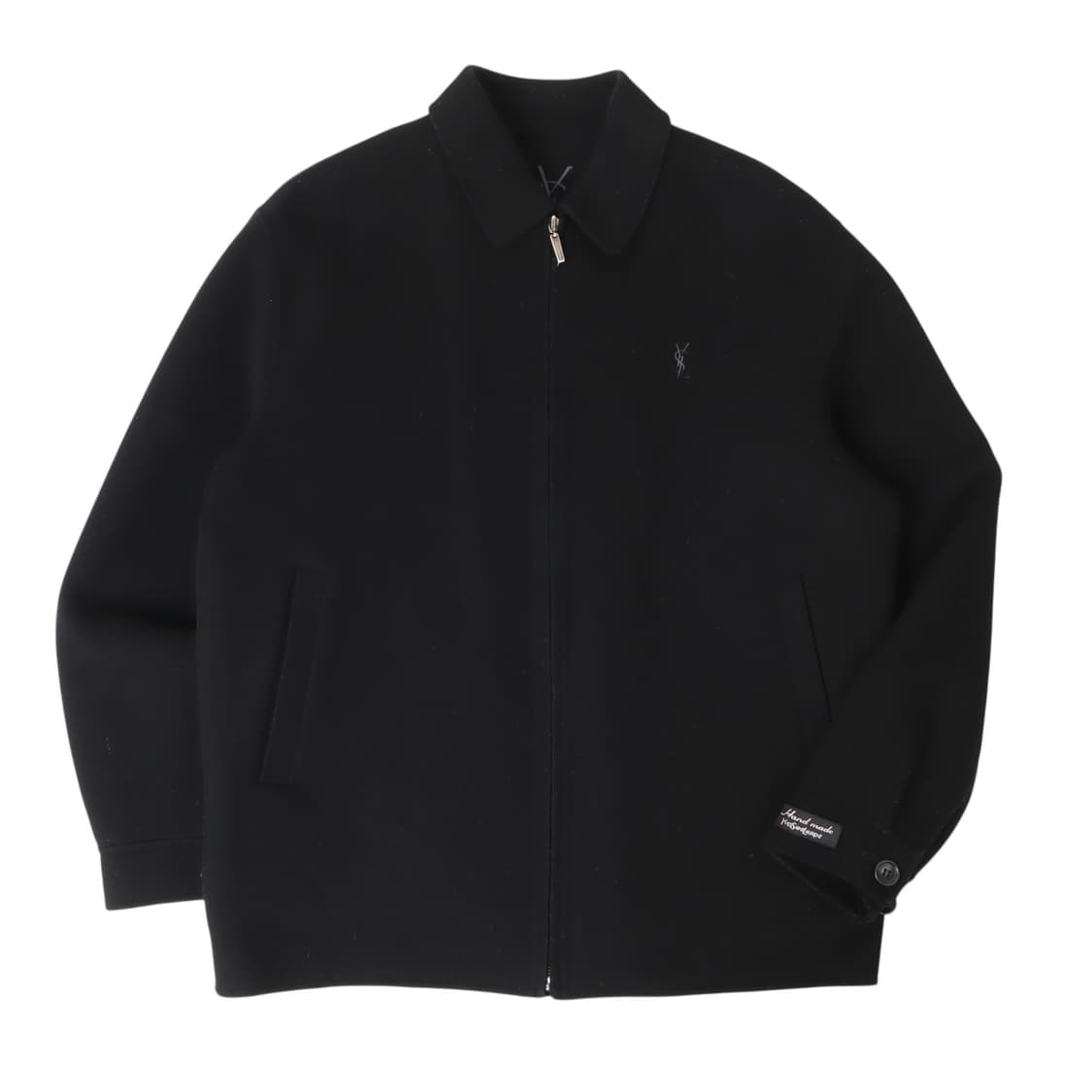 입생로랑 핸드메이드 울 블루종 자켓 상품이미지1