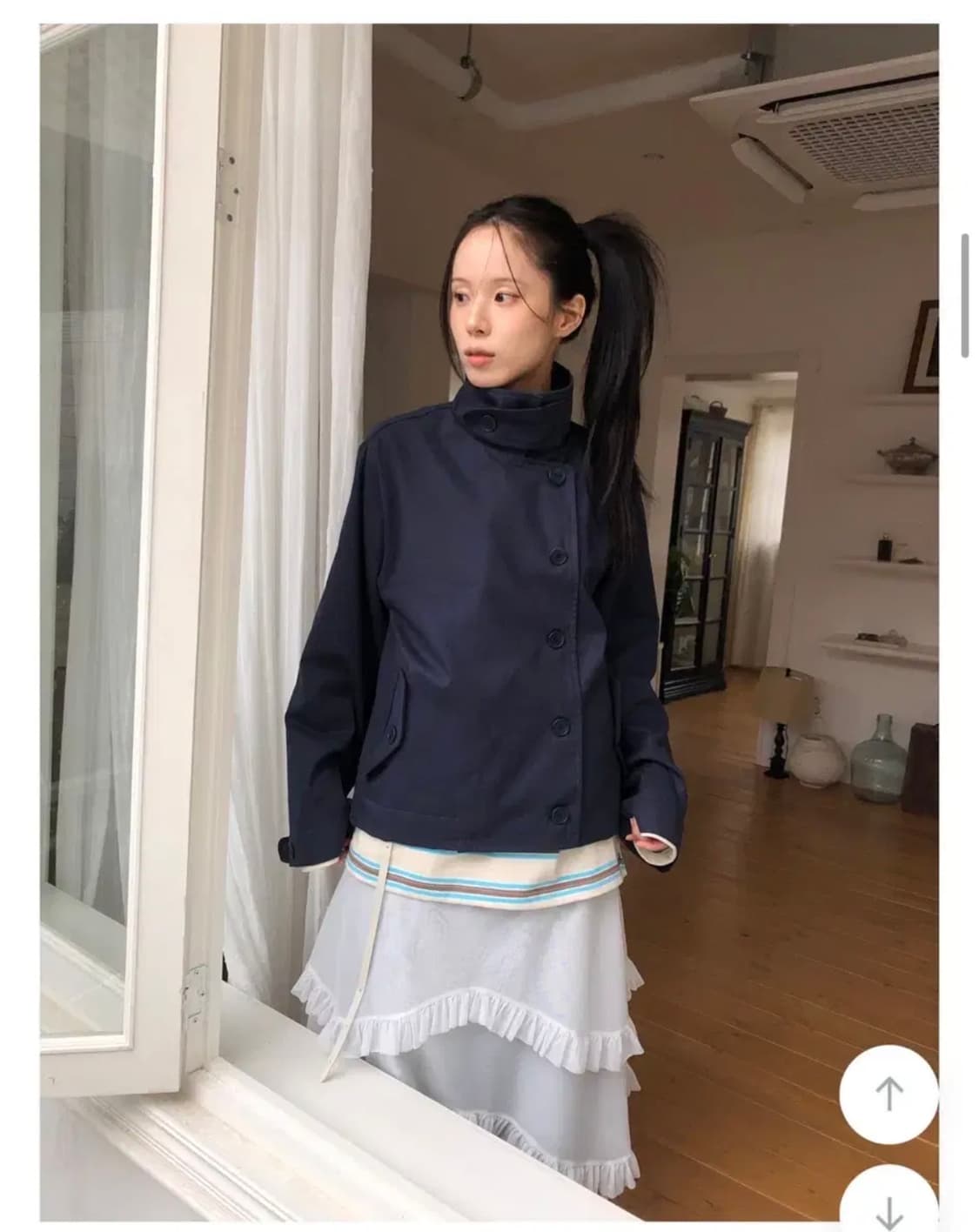 (새상품) 릿킴 BRIDGE TRENCH JACKET 네이비 상품이미지1