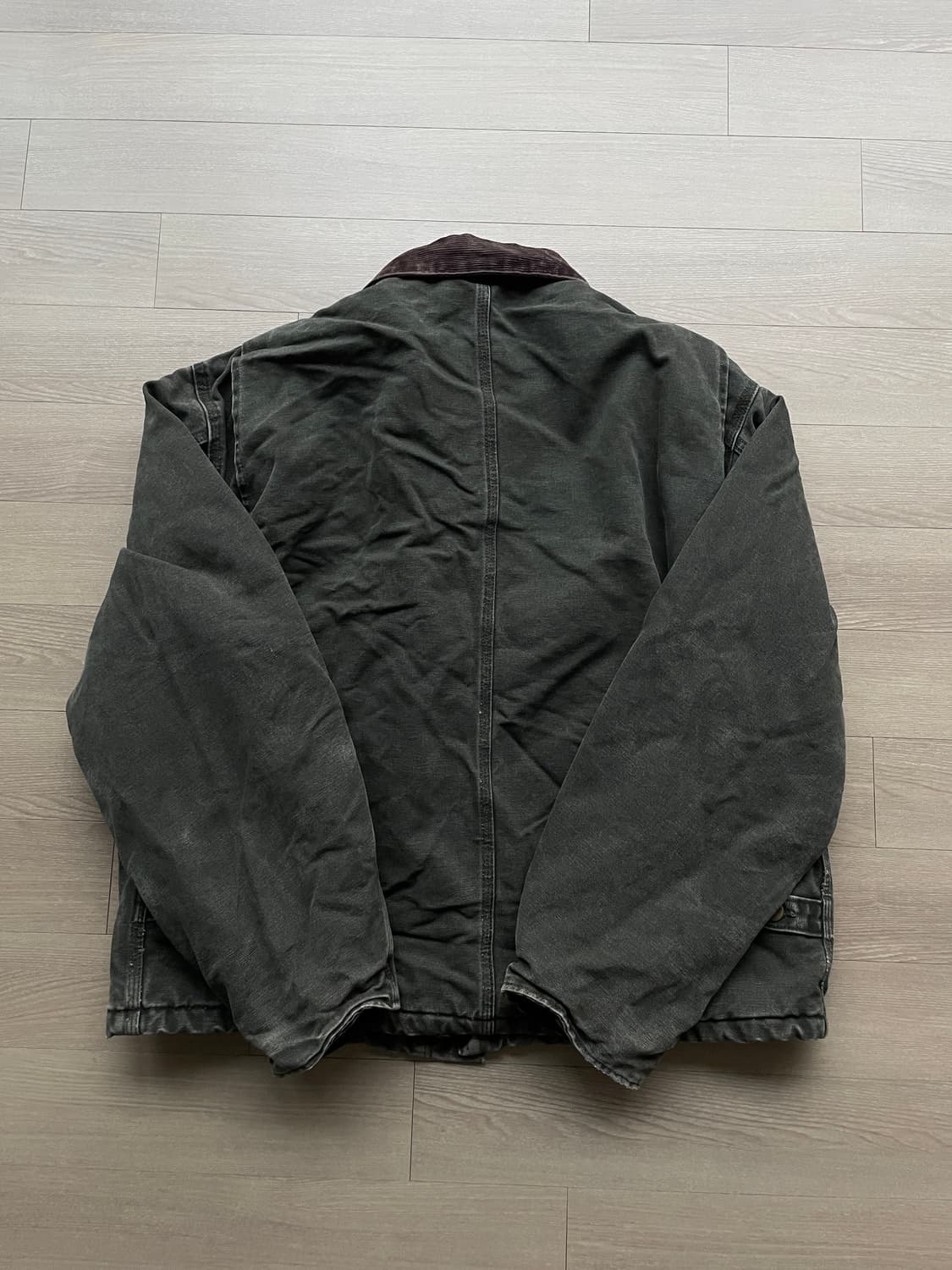 칼하트 J22 mos 모스 그린 디트로이트 아크틱 자켓 빈티지 상품이미지2