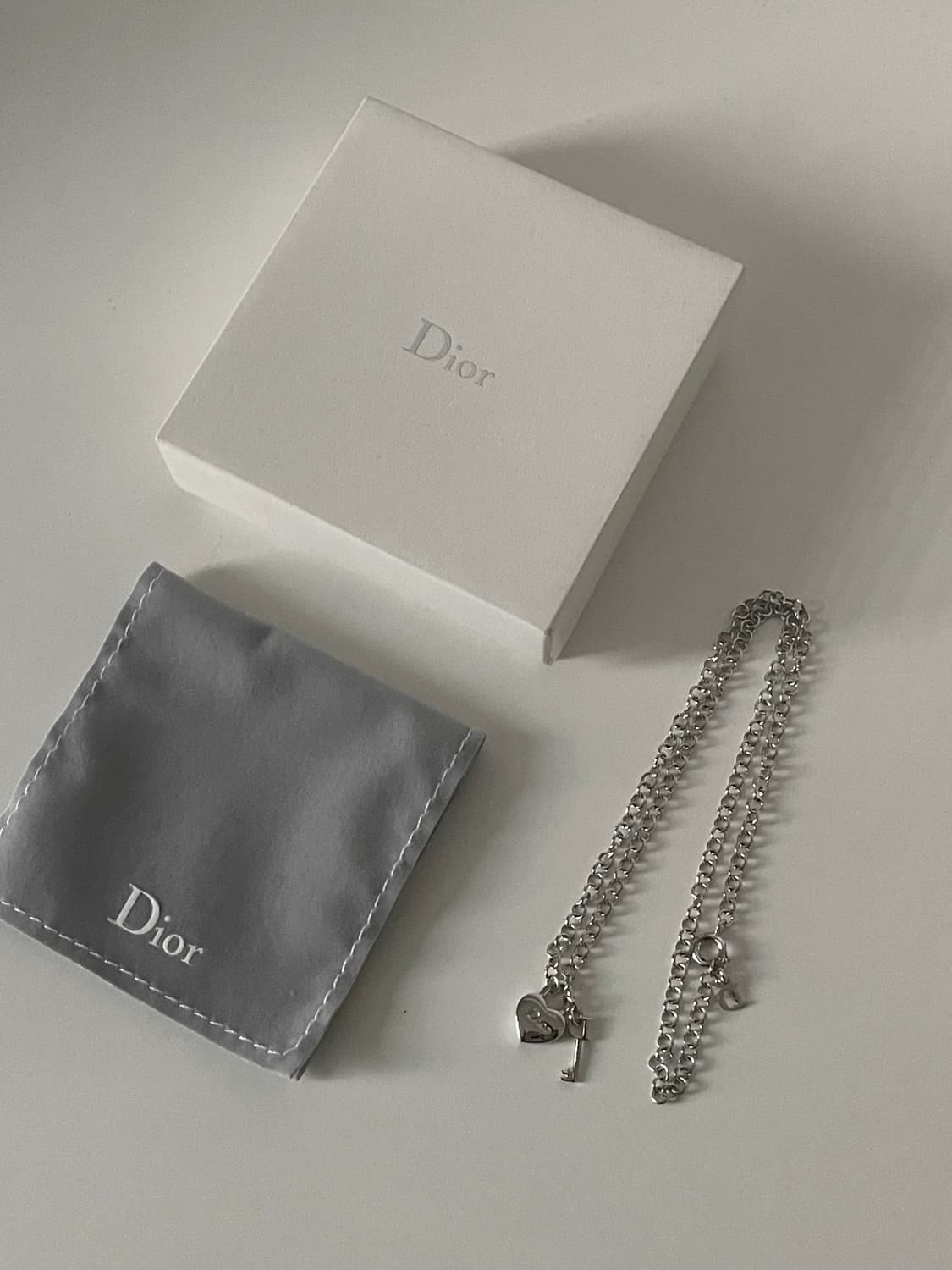 Christian Dior necklace / 디올 하트 자물쇠 목걸이 상품이미지8