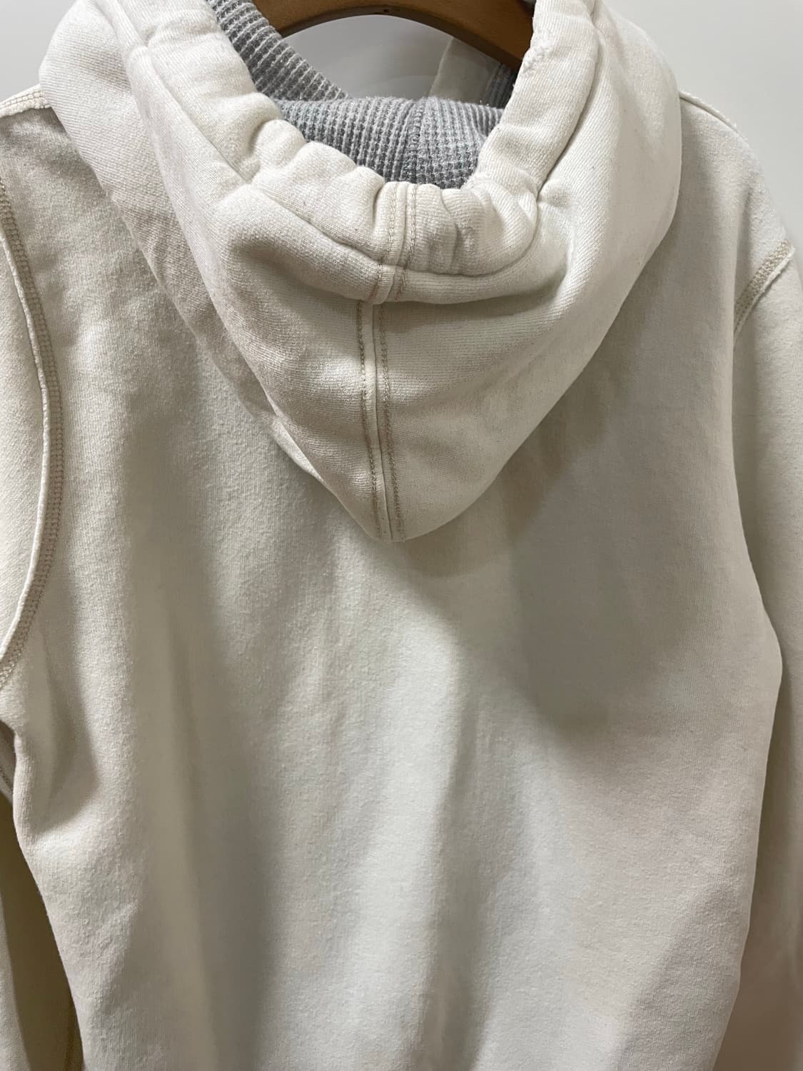 아베크롬비 후드집업 슬림핏 화이트 아이보리 상품이미지5