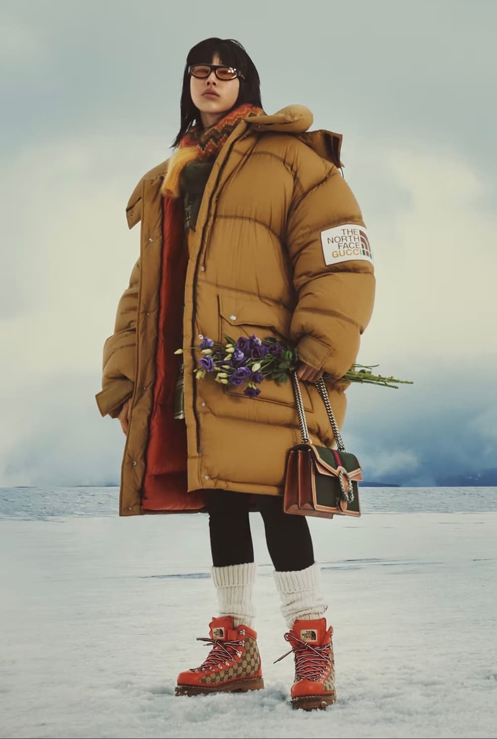 [새상품] 구찌 x 노스페이스 레더 캔버스 부츠 상품이미지7