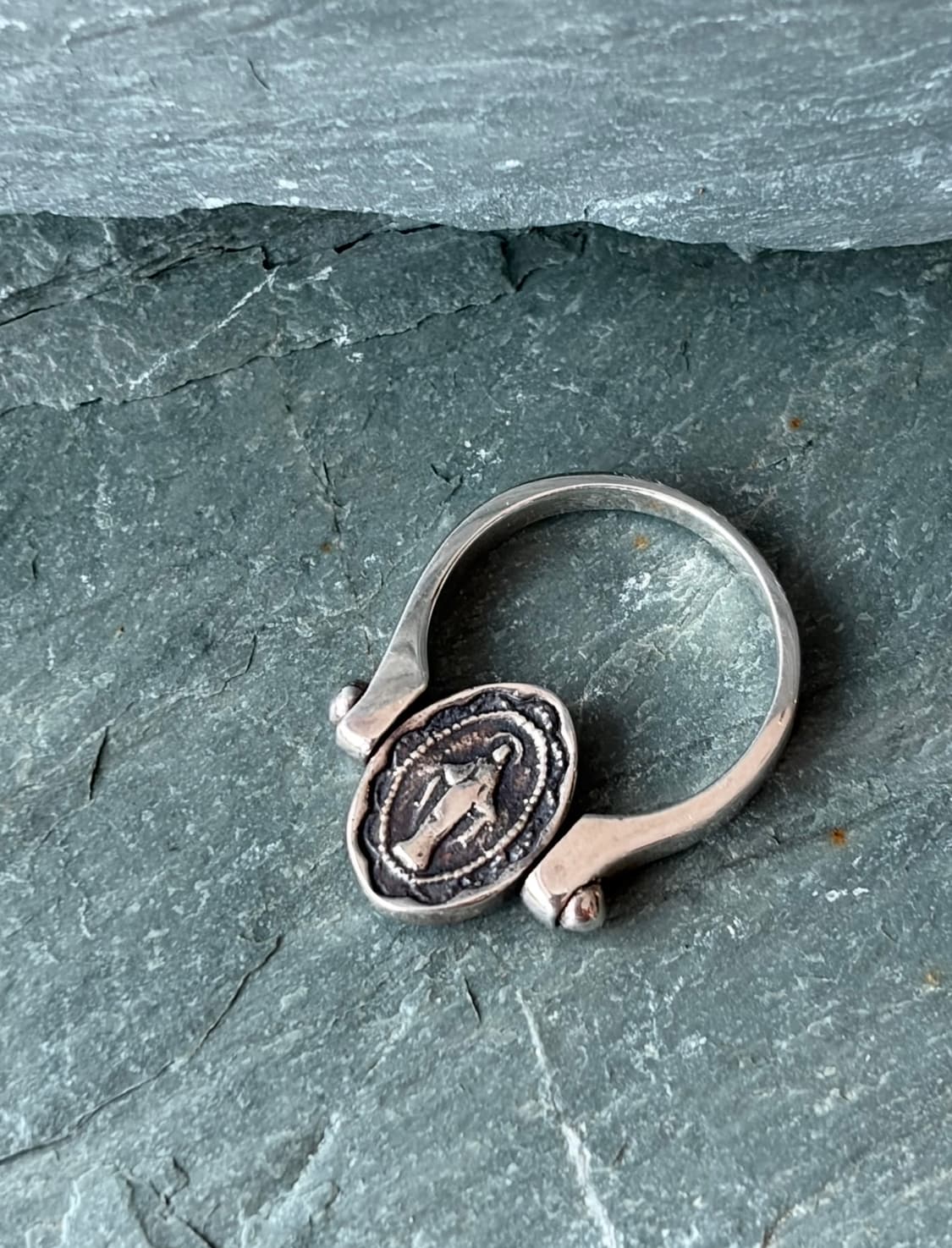 [11호]은 925 리버서블 메달 반지 상품이미지3