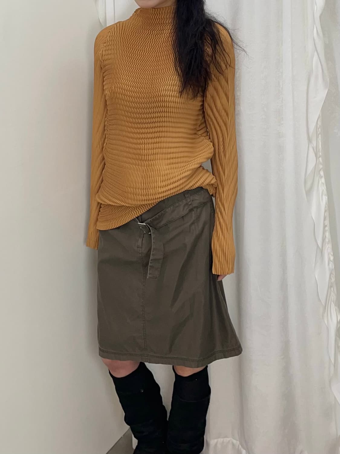 Issey Miyake 플리츠 롱 슬리브리스 상품이미지3