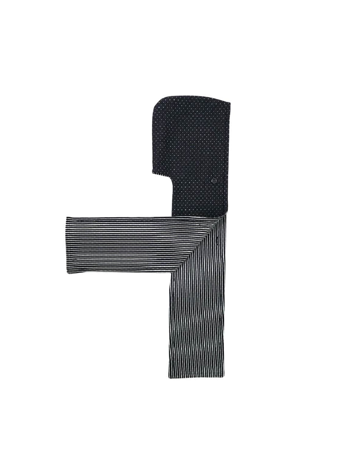 Colocynth 콜로신스 리버시블 후드 머플러 다크그레이&스트라이프 상품이미지1