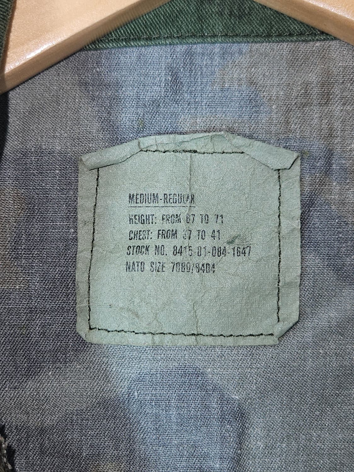 80s 우드랜드 미군 고어텍스 US ARMY 오리지널 BDU 자켓 M 상품이미지3