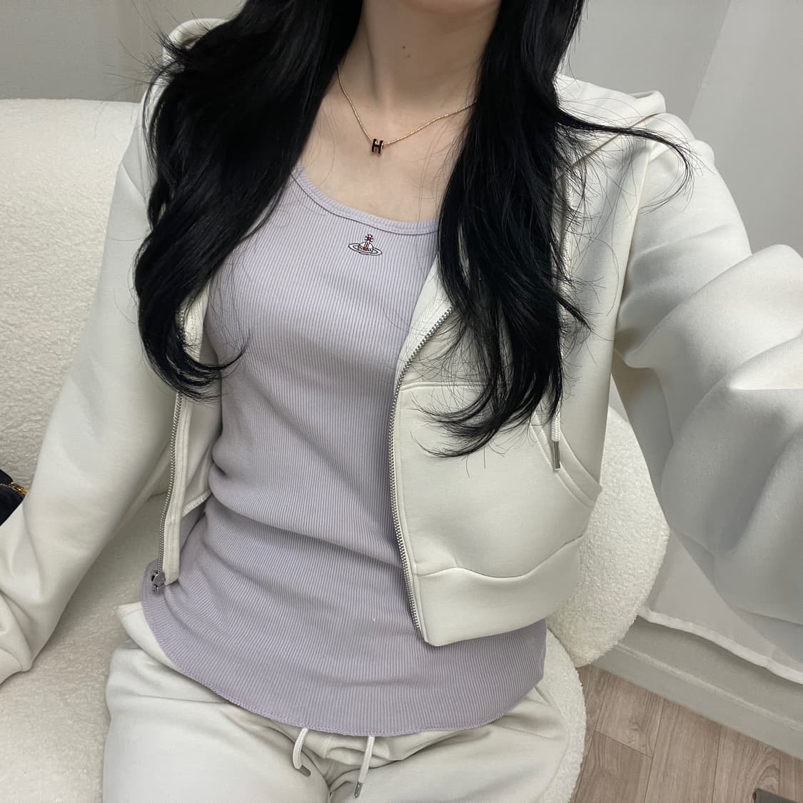 비비안웨스트우드 코튼 슬리브리스 탱크탑 상품이미지2