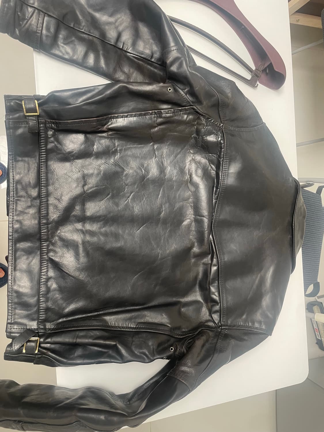 에어로레더 하이웨이맨 크롬악셀 말가죽 블랙 40(103-105) 상품이미지2