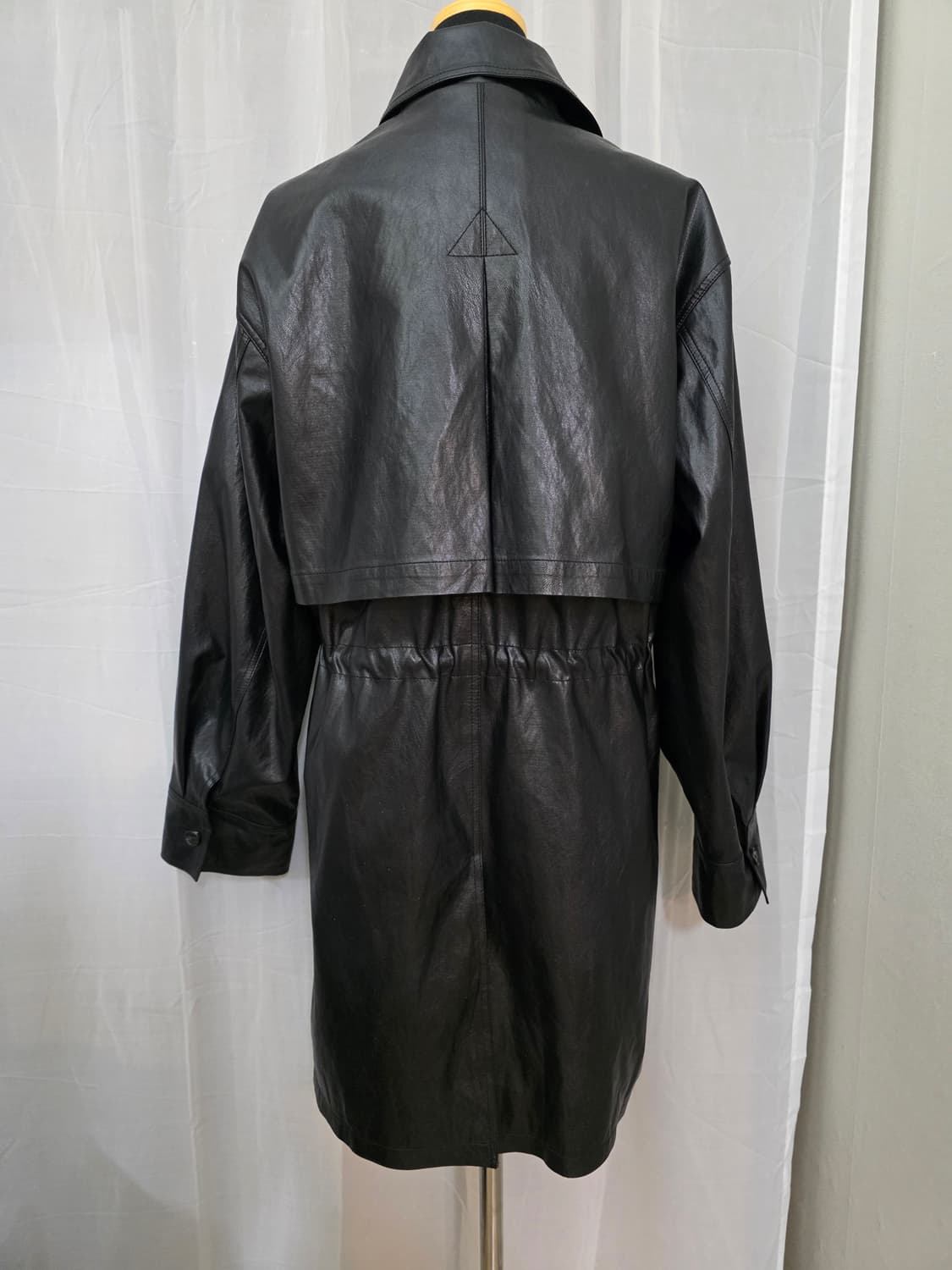 1회착용)도매택 위아(weare)롱 레더코트.레더자켓.가죽코트.가죽자켓 상품이미지4