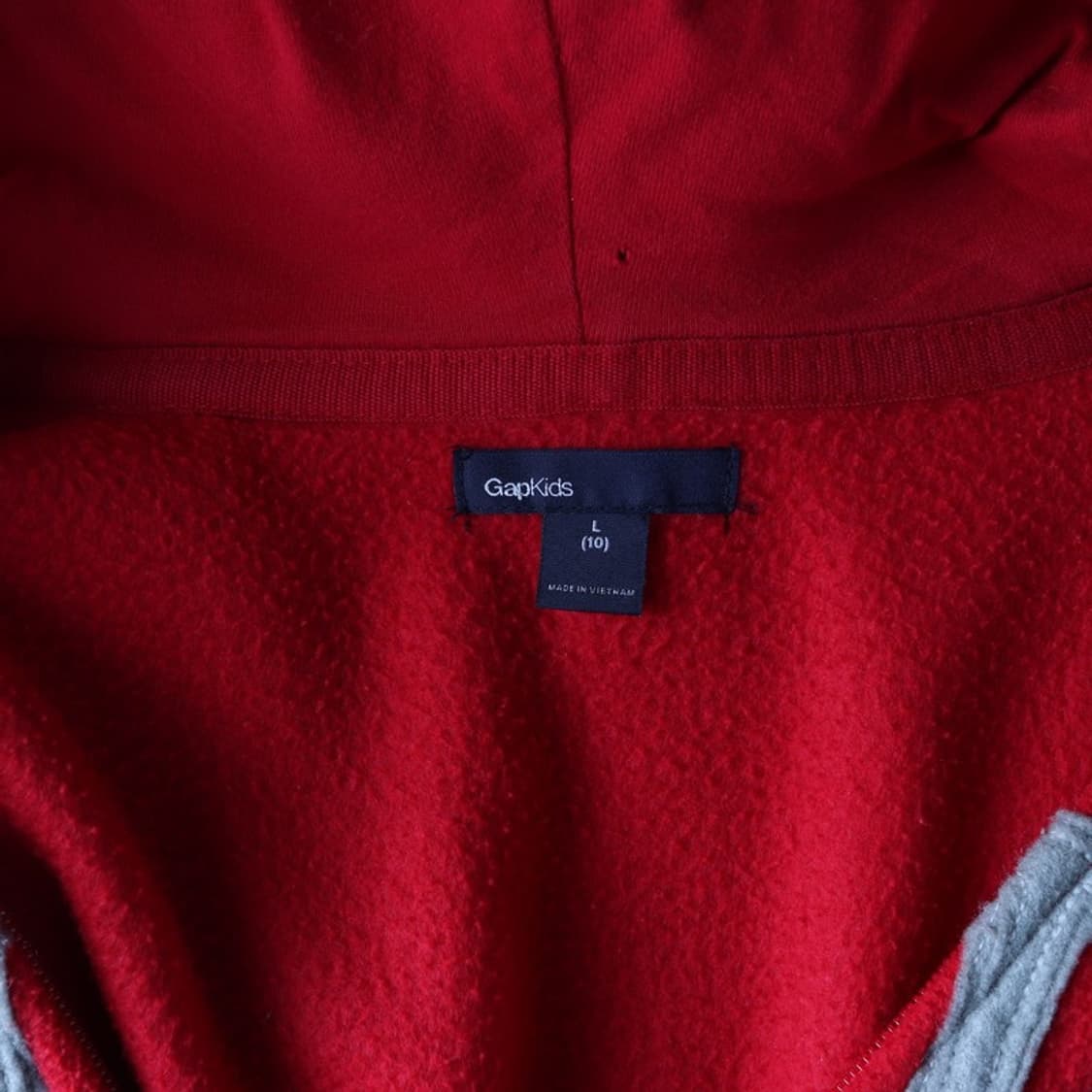 GAP 레드 기모 후드 집업   상품이미지5