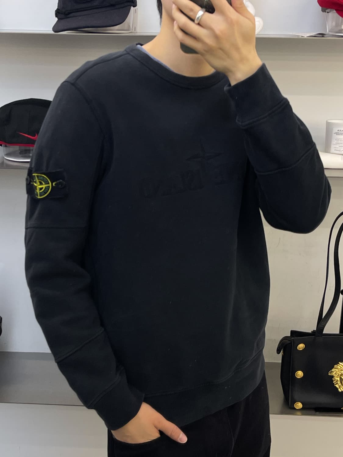 스톤 아일랜드 가먼츠 다이드 스웻셔츠 상품이미지1