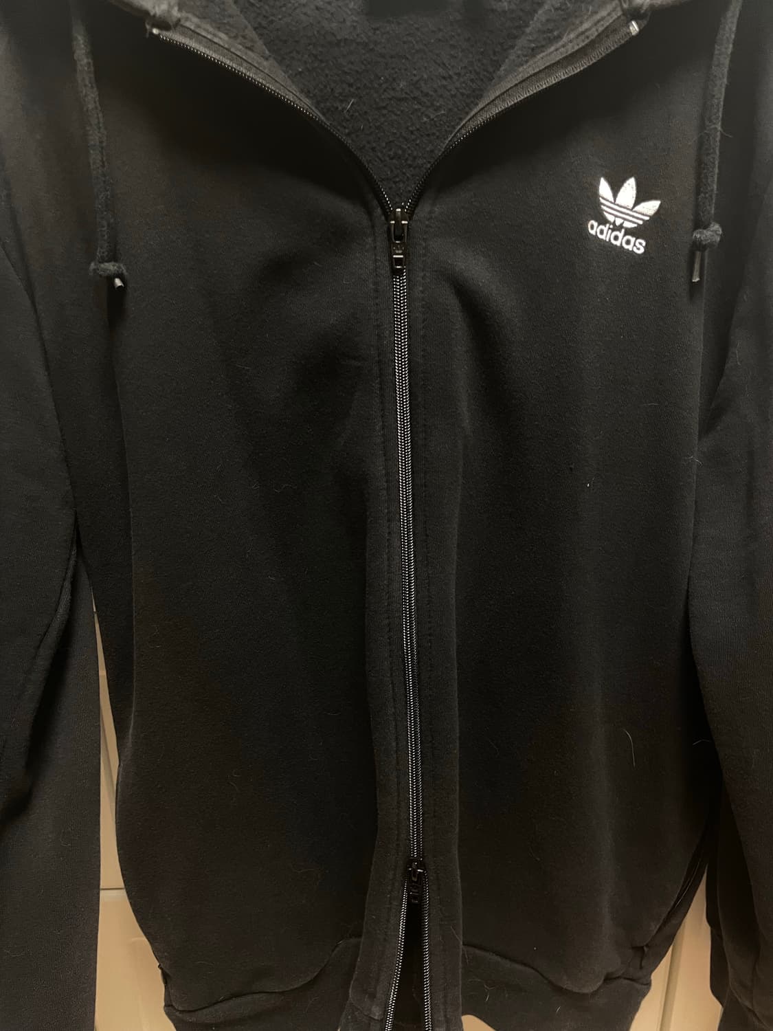 아디다스 검정 후드집업 2XL 남녀공용 남성사이즈 상품이미지4