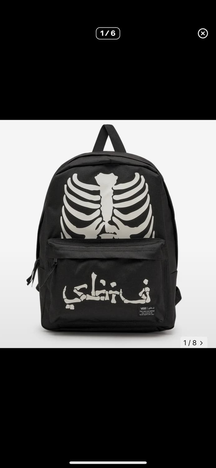 반스 한정판 사보타지 스켈레톤 백팩 상품이미지1