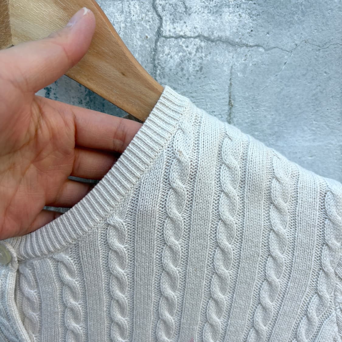 Polo 폴로 케이블 꽈배기 니트 가디건 상품이미지5