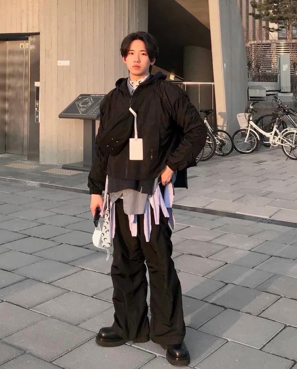 꼼데가르송 커팅 스트라이프 셔츠 상품이미지2