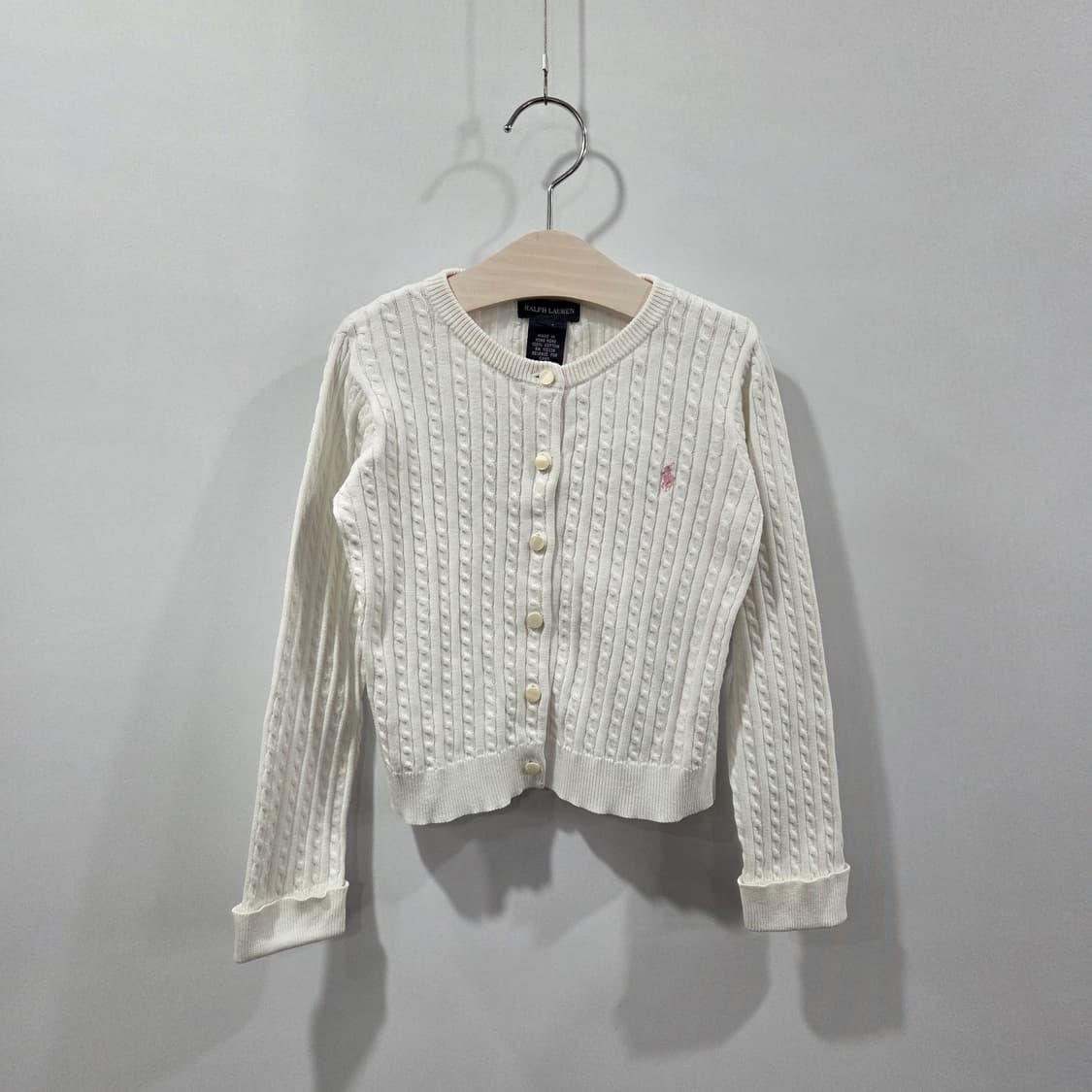 폴로랄프로렌 걸즈 케이블 니트 가디건 4T 상품이미지1