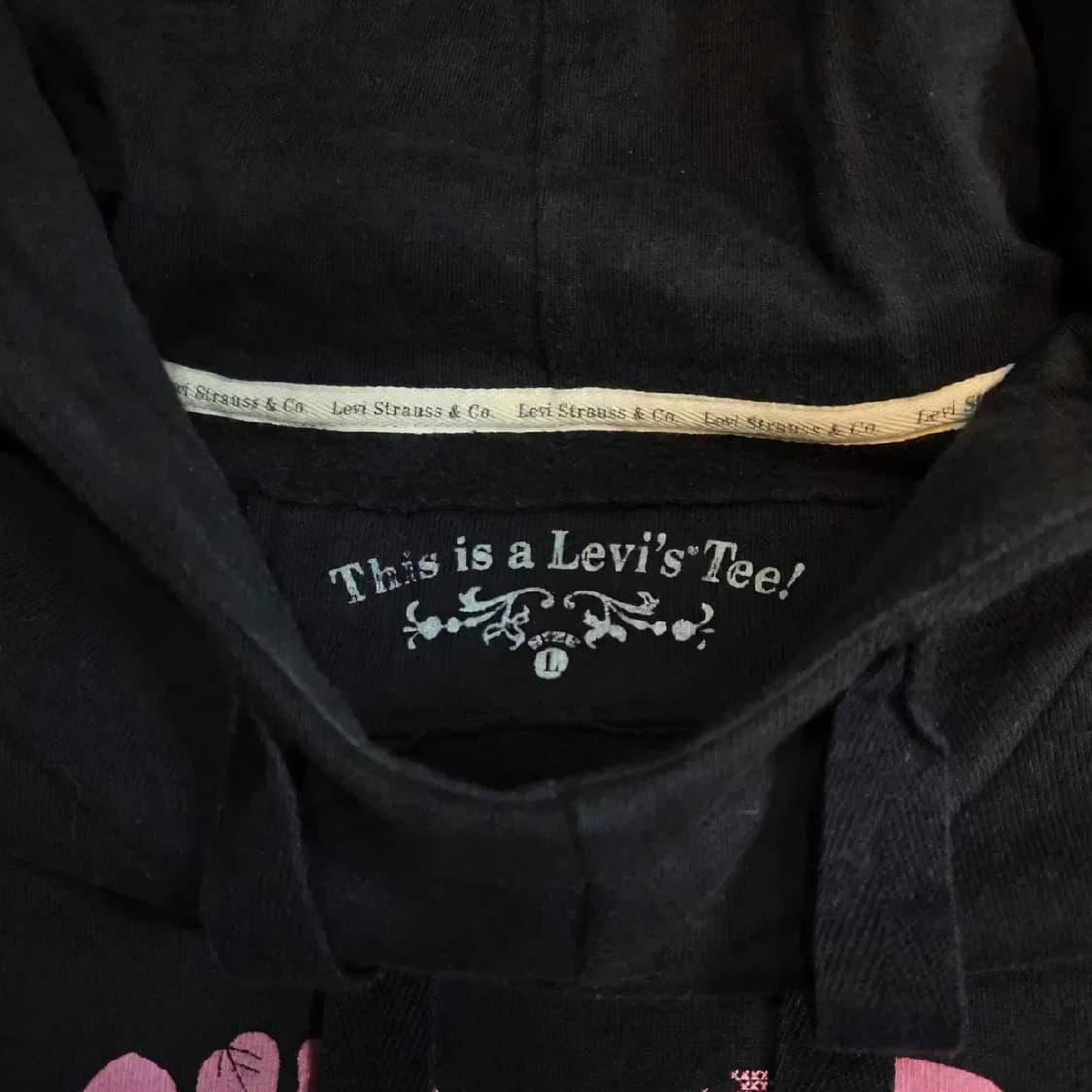 Y2K 리바이스 하트 스티치 후드티 (L) 상품이미지4