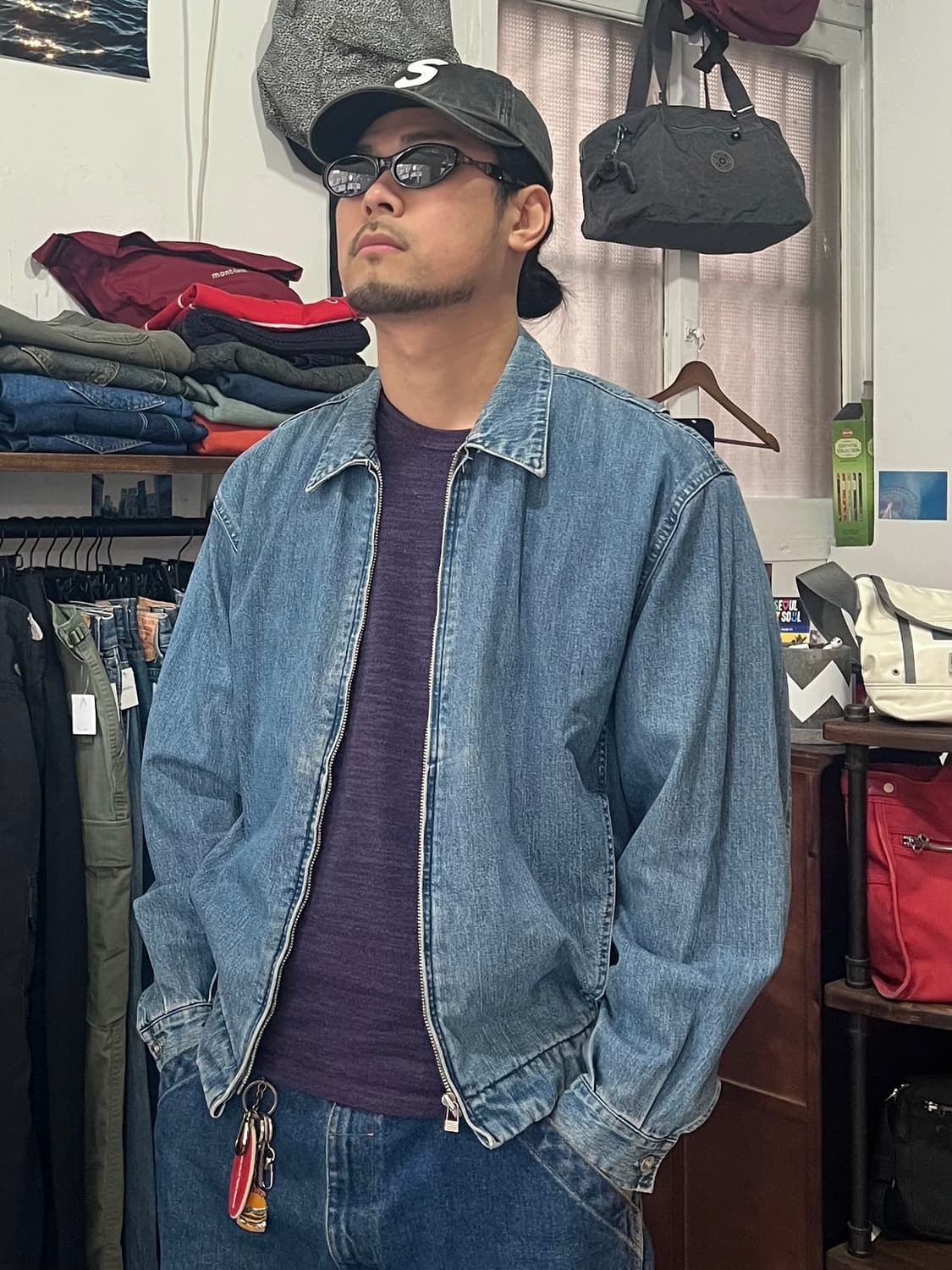 90’s BIG JOHN 데님 자켓 MADE IN JAPAN L 상품이미지1