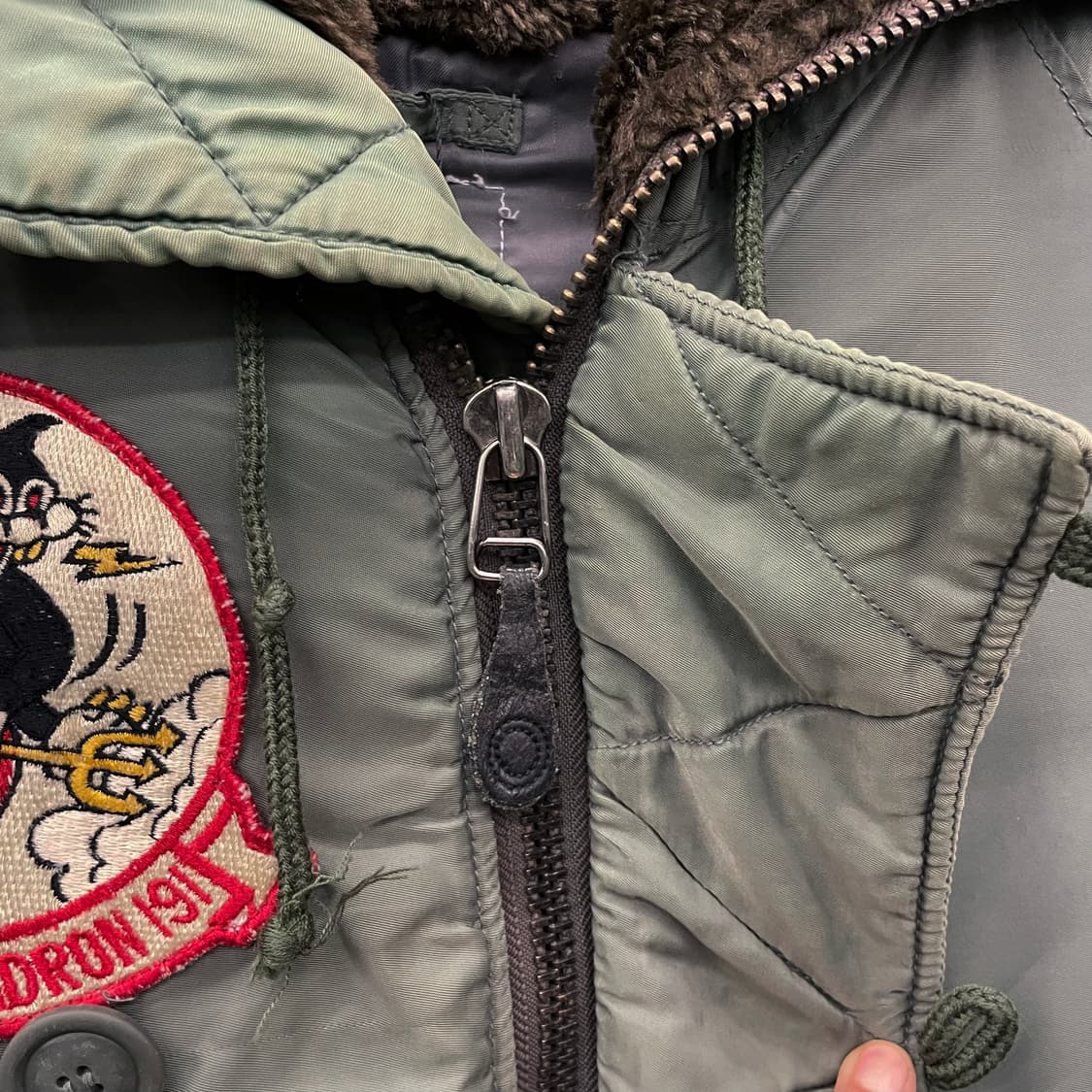 U.S AirForce 전투비행대대 VF-191 퍼 후드 N3B 야상자켓 상품이미지8