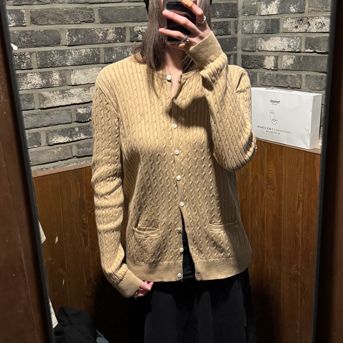 L) 폴로 랄프로렌 코튼 케이블 꽈배기 가디건 상품이미지8