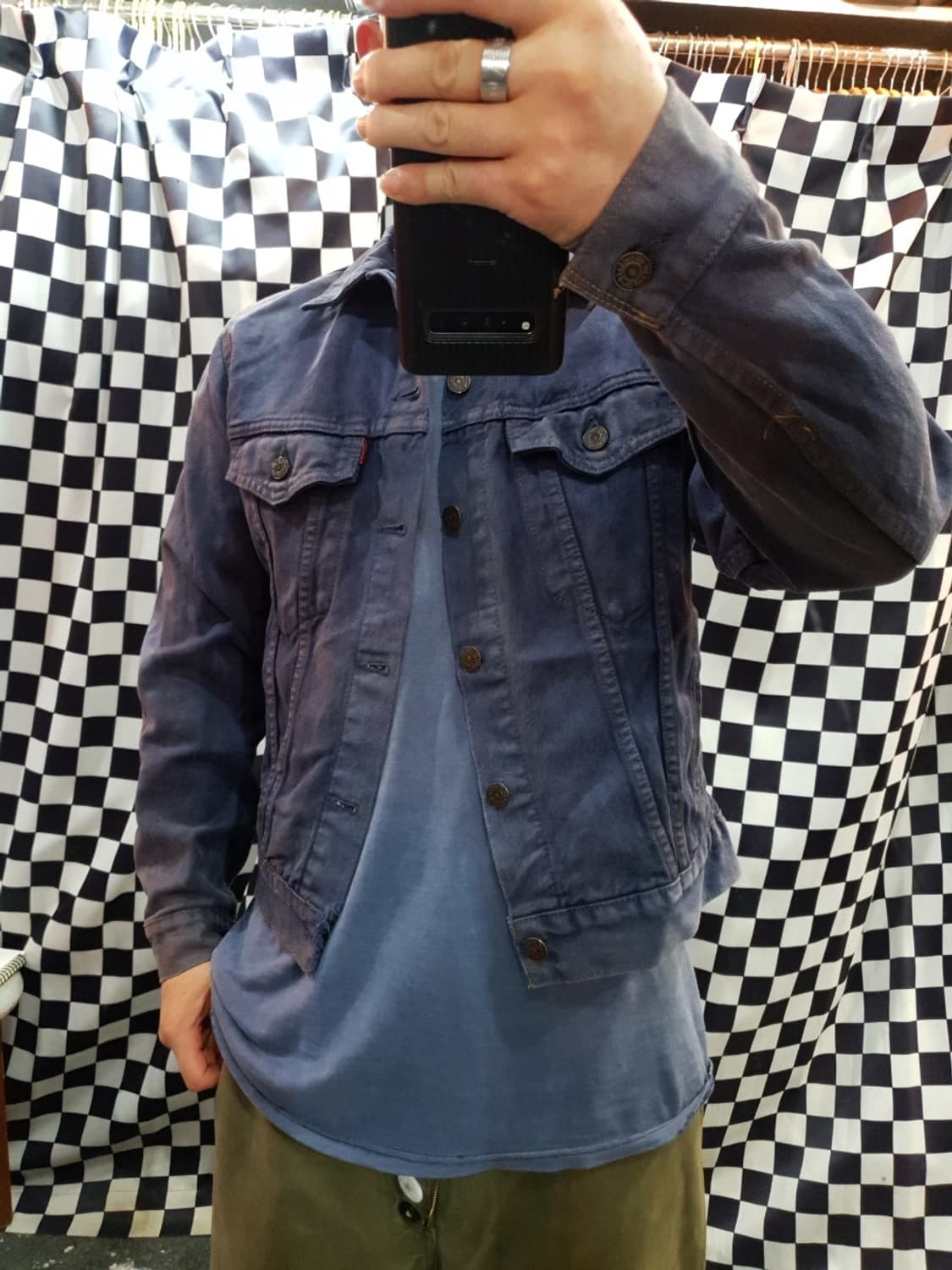 리바이스 90's 70505 오렌지라벨 가먼트다잉 데님 자켓 상품이미지9