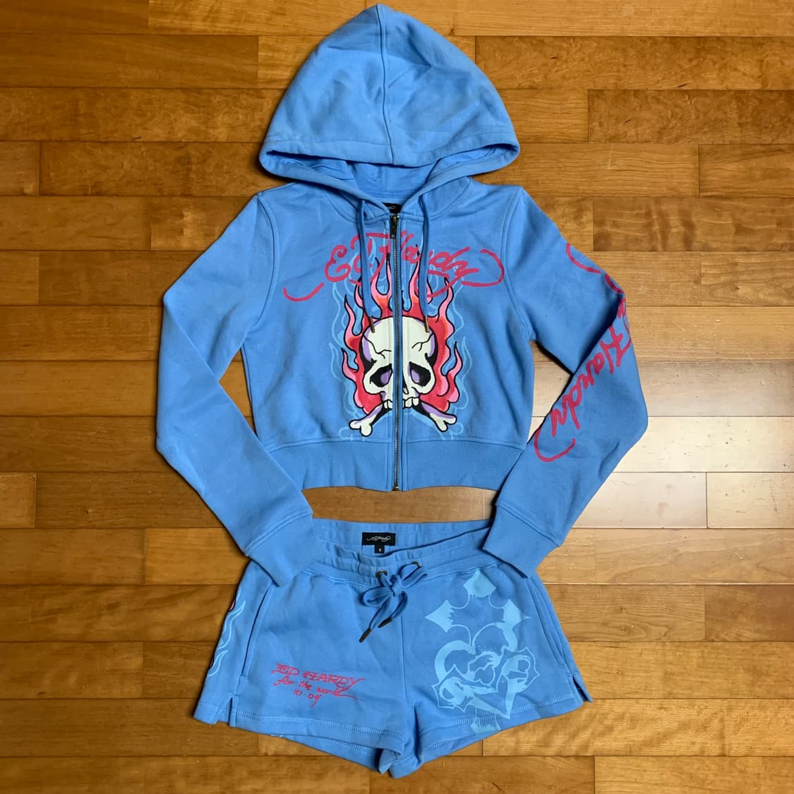 에드하디 후드집업 반바지 셋업 상품이미지2