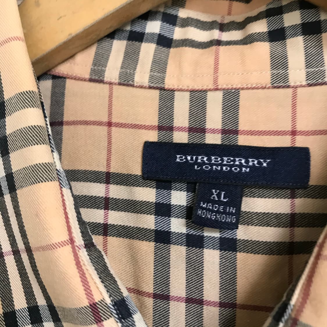 버버리 노바체크 베이지 반팔셔츠 상품이미지3