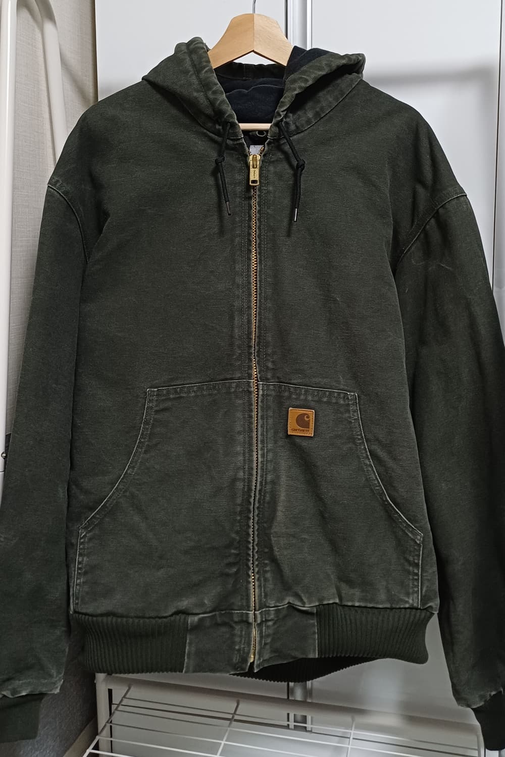 👀 칼하트 덕 액티브 자켓 J130 - 모스 그린 상품이미지1
