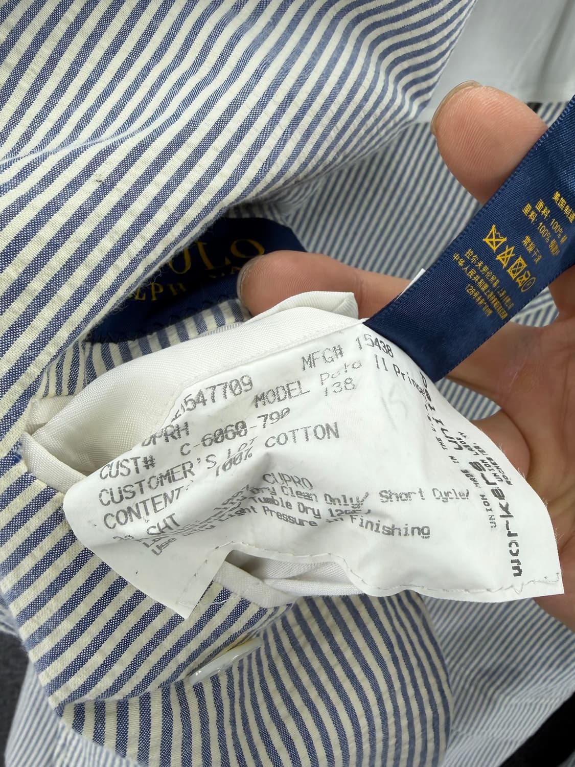 USA 랄프로렌 시어서커 3B 블레이저 상품이미지8