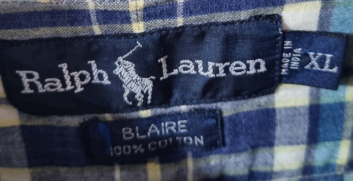오버핏 XL ) 폴로랄프로렌 BLAIRE 블레어 체크 반팔셔츠 상품이미지3