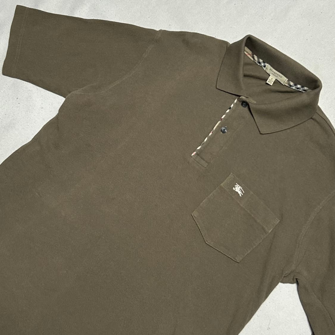 🫶🏻 버버리 Khaki 카라 반팔티 🫶🏻 상품이미지2