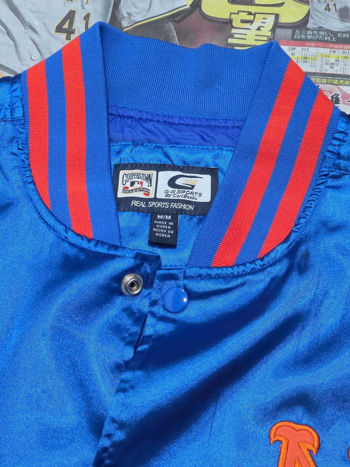 90's G-III 뉴욕 메츠 바시티자켓 M 상품이미지4