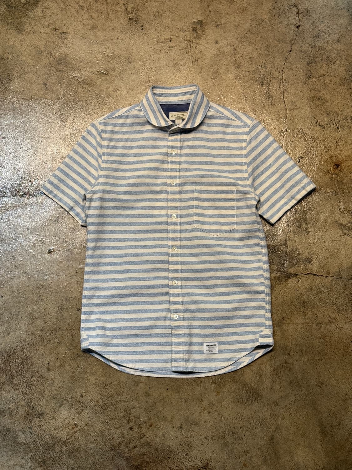 44-55 ) NANO UNIVERSE Stripe Shirt  상품이미지4