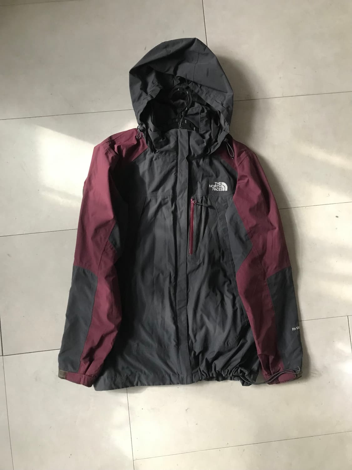 노페 버건디 그레이 바람막이 상품이미지9