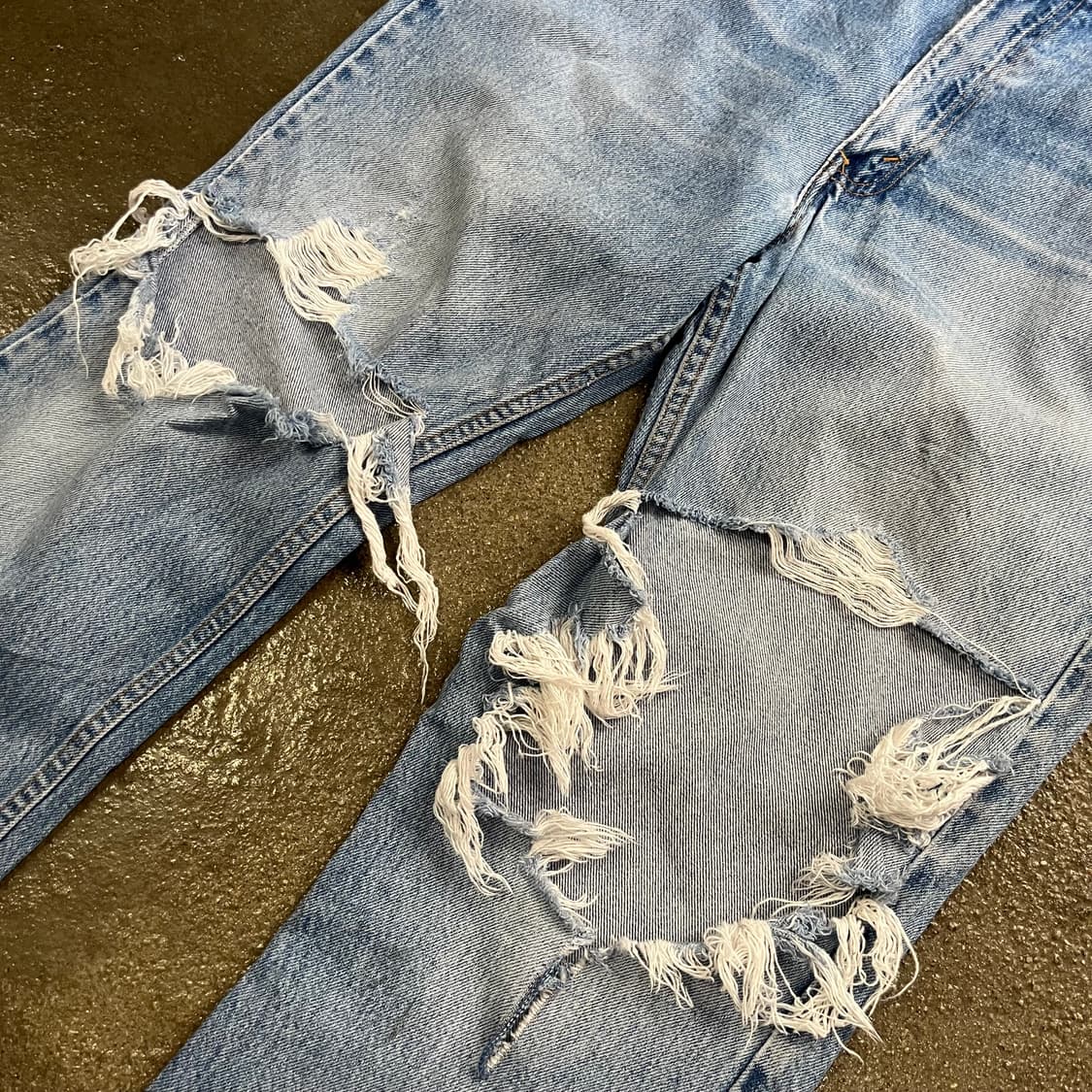 90-00s Levis517 데미지 부츠컷 (34“) 상품이미지2
