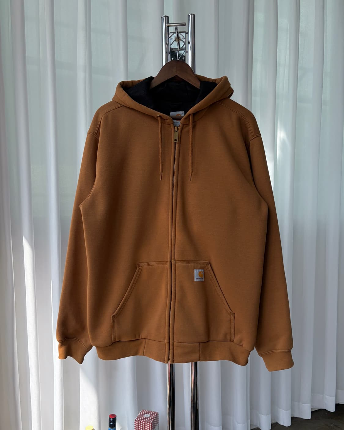 [L]칼하트 써멀 레인디펜더 된장 후드집업 상품이미지2