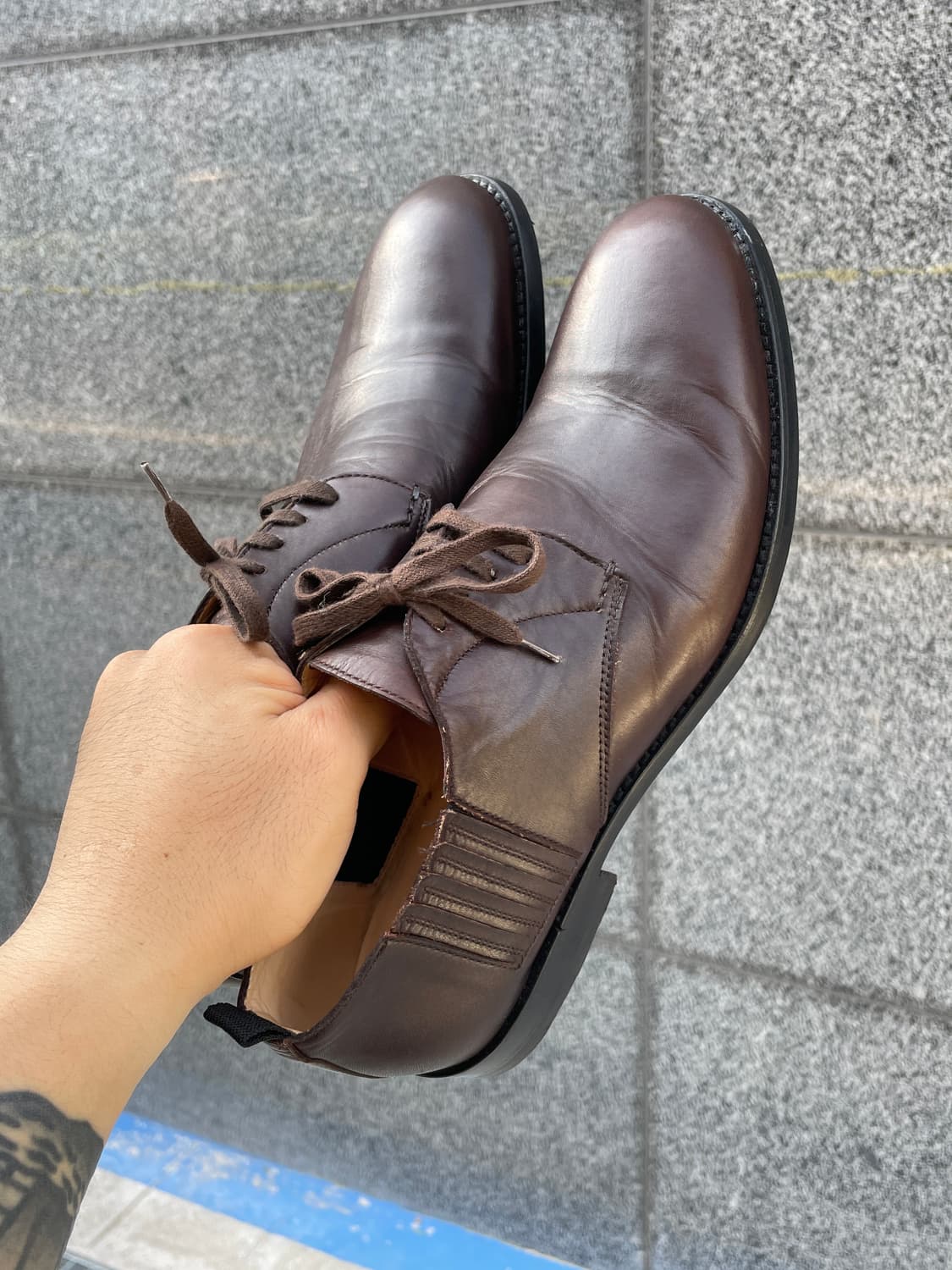 꼼데가르송 X 에슝 협업 더비 슈즈 (240~250cm) 상품이미지8
