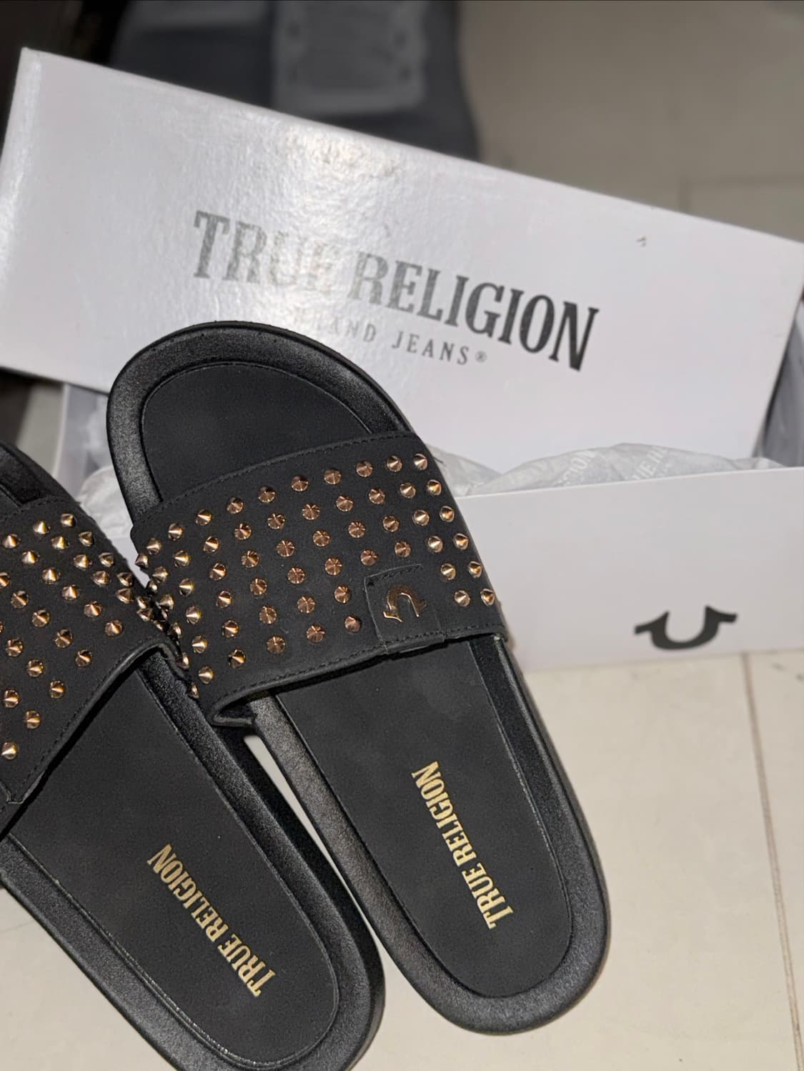 트루릴리젼  gold studded slipper 상품이미지1