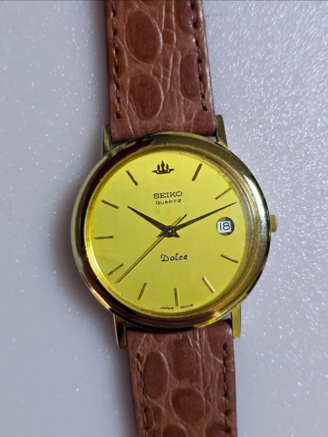 세이코 돌체(Seiko Dolce) 빈티지 금장 쿼츠 시계 상품이미지1