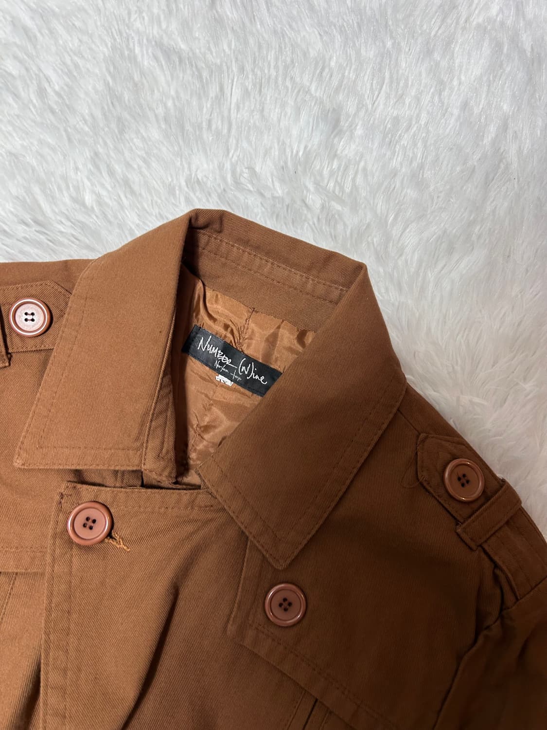 Number(N)ine brown trench coat 상품이미지3