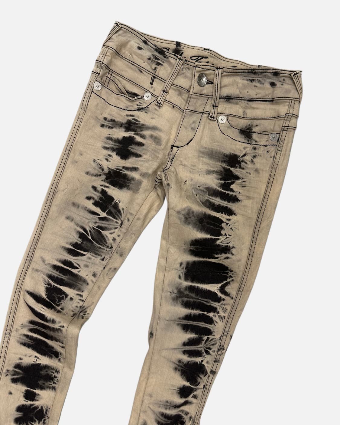 grunge dyed low-rise slim jean 상품이미지2