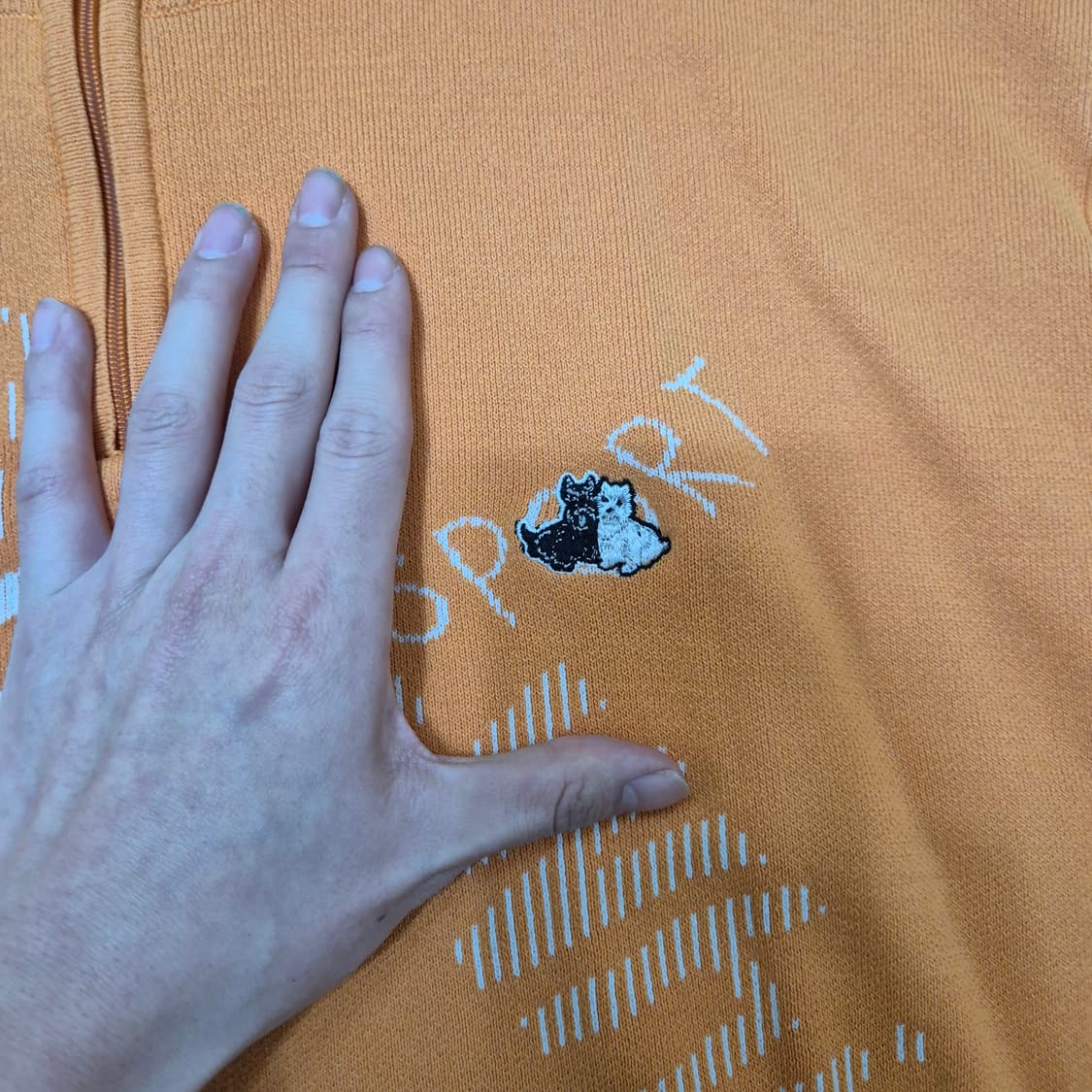 블랙앤화이트 골프웨어 반집업 반팔니트 상품이미지4